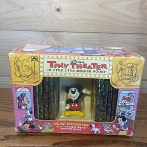 Disney's Little Golden Books Tiny Theatre with Mickey Mouse Figure  (circa 1993)